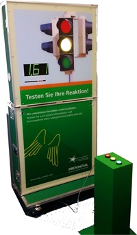 Ampelspiel, Reaktionstest. Testen Sie ihre Reaktionszeit